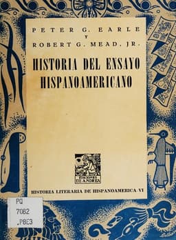 Portada de Historia del ensayo hispanoamericano