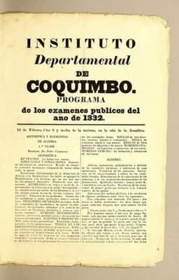 Portada de Programa de los examenes publicos del año de 1832