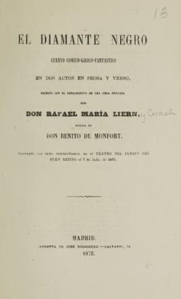 Portada de El diamante negro