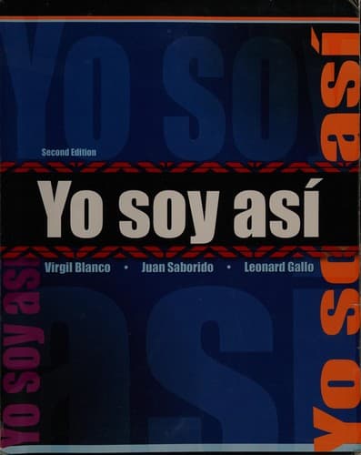 Portada de Yo soy así