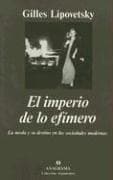 Portada de El imperio de lo efimero