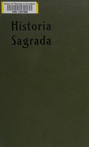 Portada de Historia sagrada
