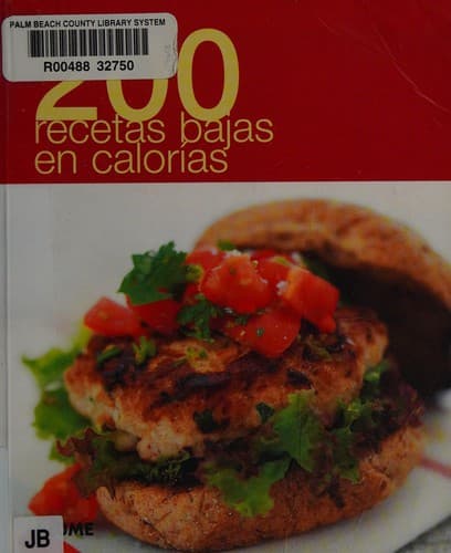 Portada de 200 recetas bajas en calorías