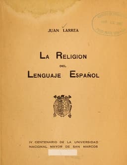 Portada de La religion del lenguaje Español