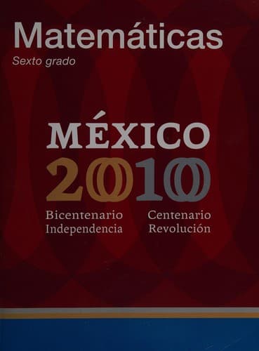 Portada de Matemáticas 6o grado