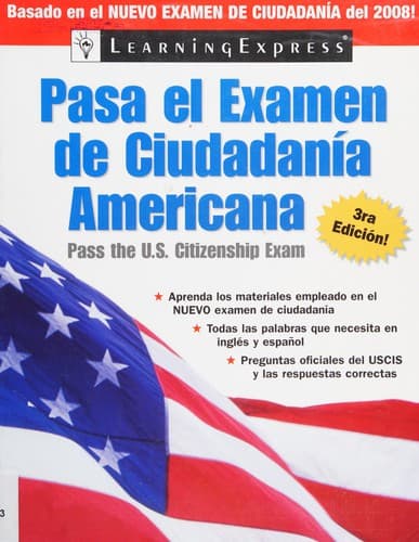 Portada de Pasa el Examen de Ciudadania Americana