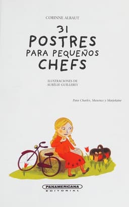 Portada de 31 postres para pequeños chefs