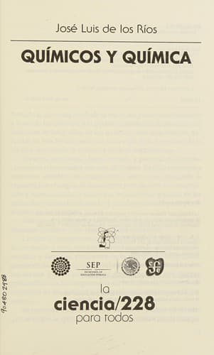 Portada de Químicos y química