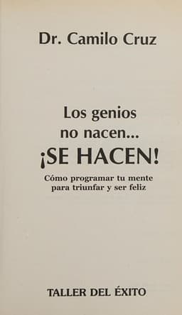 Portada de Los genios no nacen--¡se hacen!