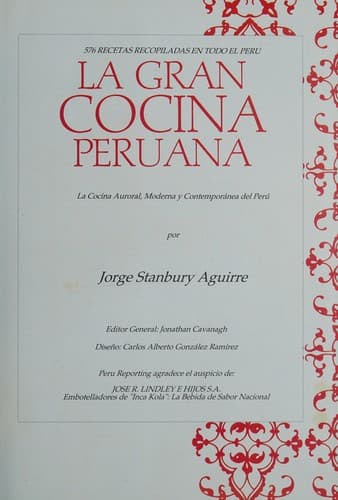 Portada de La gran cocina peruana