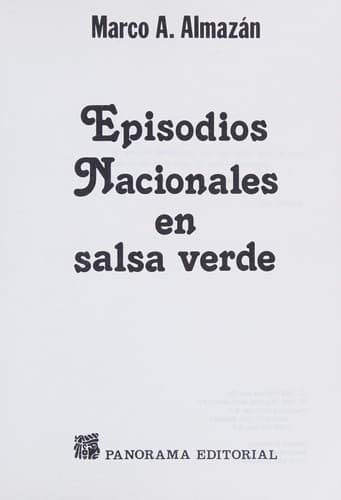Portada de Episodios Nacionales en Salsa Verde