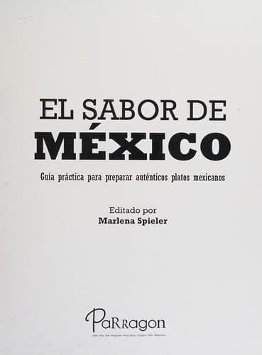 Portada de El sabor de México