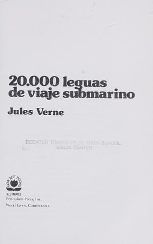 Portada de 20.000 leguas de viaje submarino