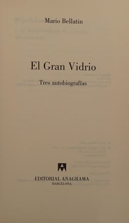 Portada de El gran vidrio