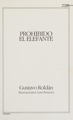 Portada de Prohibido El Elefante