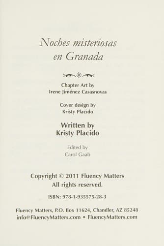 Portada de Noches misteriosas en Granada