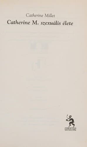 Portada de La vie sexuelle de Catherine M.