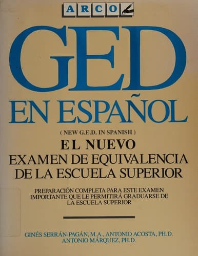 Portada de Examen de equivalencia de la escuela superior en español