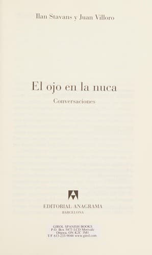 Portada de El ojo en la nuca