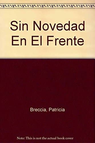 Portada de Sin Novedad En El Frente
