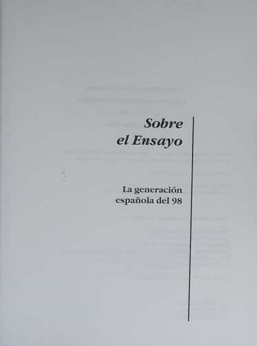 Portada de Sobre el ensayo