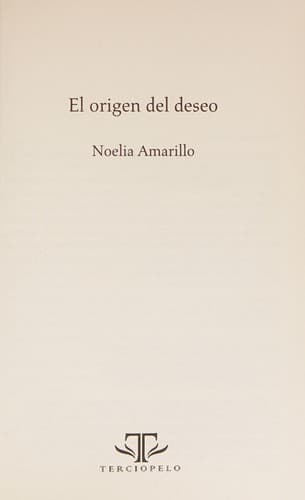 Portada de El origen del deseo