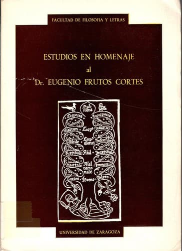 Portada de Estudios en homenaje al Dr. Eugenio Frutos Cortés