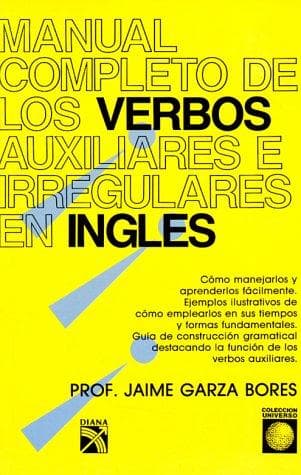 Portada de Manual completo de los verbos auxiliares e irregulares en inglés