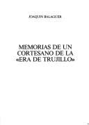 Portada de Memorias de un cortesano de la "era de Trujillo"