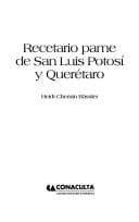 Portada de Recetario pame de San Luis Potosí y Querétaro