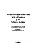 Portada de Historia de las relaciones entre Panamá y los Estados Unidos