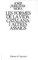 Portada de Les formes de la vida catalana i altres assaigs