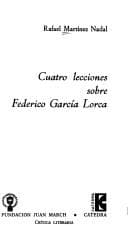 Portada de Cuatro lecciones sobre Federico García Lorca