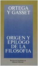 Portada de Origen y epílogo de la filosofía y otros ensayos de filosofía