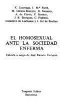 Portada de El Homosexual ante la sociedad enferma