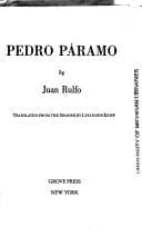 Portada de Pedro Páramo