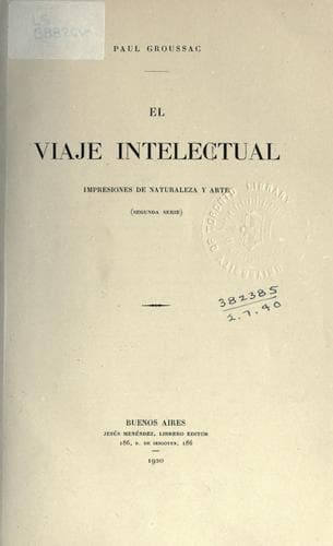 Portada de El viaje intelectual