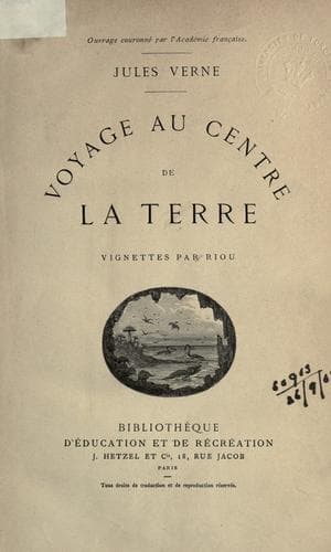 Portada de Voyage au Centre de la Terre