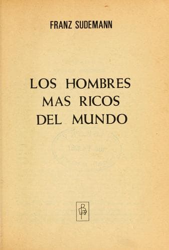 Portada de Los hombres mas ricos del mundo