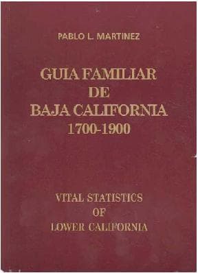 Portada de Guía familiar de Baja California, 1700-1900