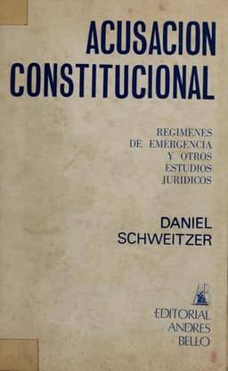 Portada de Acusación constitucional ; Regímenes de emergencia y otros estudios jurídicos
