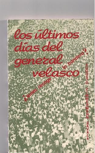 Portada de Los últimos días del general Velasco