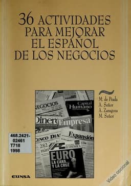 Portada de 36 actividades para mejorar el español de los negocios