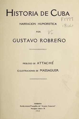 Portada de Historia de Cuba
