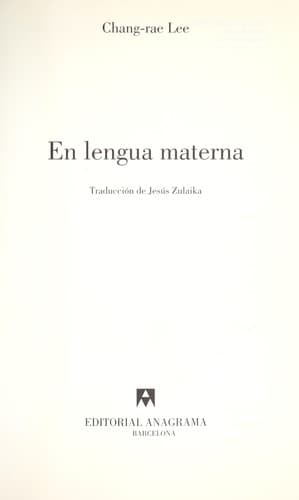 Portada de En Lengua Materna