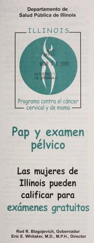 Portada de Pap y examen pelvica