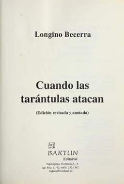 Portada de Cuando las tara ntulas atacan
