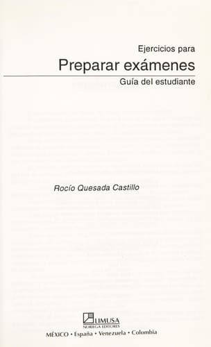 Portada de Ejercicios para preparar exámenes