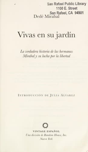 Portada de Vivas en su jardín