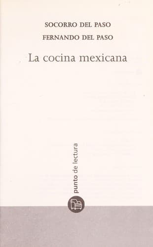 Portada de La cocina Mexicana